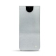 Samsung Galaxy S20 leather pouch - Platinium ( Pantone 877C ) 