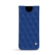 Pochette cuir Samsung Galaxy S20 Ultra 5G - Bleu océan - Couture ( Nappa - Pantone 293C ) 