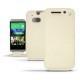 HTC One M8  leather case - Ivoire ( Sleek P C12 - White ) 