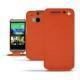 HTC One M8  leather case - Papaye ( Pantone 180C ) 