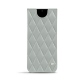 レザーケース Samsung Galaxy S20+ 5G - Gris - Couture ( Nappa - Pantone W428C ) 