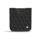 Custodia in pelle Samsung Galaxy Z Flip - Noir - Couture ( Nappa - Black ) 