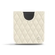 硬质真皮保护套 Samsung Galaxy Z Flip - Blanc - Couture ( Bologna - White ) 