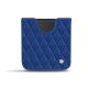 Custodia in pelle Samsung Galaxy Z Flip - Bleu océan - Couture ( Nappa - Pantone 293C ) 