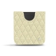 Custodia in pelle Samsung Galaxy Z Flip - Ivoire - Couture ( Sleek P C12 - White ) 