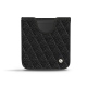 Custodia in pelle Samsung Galaxy Z Flip - Ebène - Couture ( Sleek P C12 - Black ) 