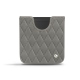 硬质真皮保护套 Samsung Galaxy Z Flip - Acier vintage - Couture