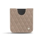 Custodia in pelle Samsung Galaxy Z Flip - Taupe vintage - Couture