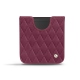Samsung Galaxy Z Flip leather pouch - Prune vintage - Couture