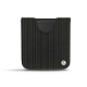 Lederschutzhülle Samsung Galaxy Z Flip - Abaca nero