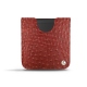 Pochette cuir Samsung Galaxy Z Flip - Autruche ciliegia