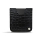 Samsung Galaxy Z Flip leather pouch - Crocodile nero