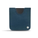 Samsung Galaxy Z Flip leather pouch - Blu mediterran
