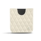 Custodia in pelle Samsung Galaxy Z Flip - Blanc escumo - Couture