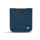 Samsung Galaxy Z Flip leather pouch - Blu mediterran - Couture