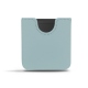 Samsung Galaxy Z Flip leather pouch - Bleu Ciel PU