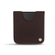 Samsung Galaxy Z Flip leather pouch - Marron envoûtant