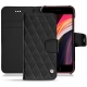 Apple iPhone SE (2020) leather case - Noir - Couture ( Nappa - Black ) 