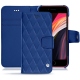 Apple iPhone SE (2020) leather case - Bleu océan - Couture ( Nappa - Pantone 293C ) 