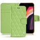 Funda de piel Apple iPhone SE (2020) - Vert olive - Couture ( Nappa - Pantone 578U ) 