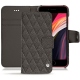 Funda de piel Apple iPhone SE (2020) - Anthracite - Couture ( Pantone 424C ) 