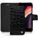 レザーケース Apple iPhone SE (2020) - Crocodile nero