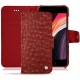 Capa em pele Apple iPhone SE (2020) - Autruche ciliegia