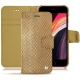 Housse cuir Apple iPhone SE (2020) - Serpent sabbia
