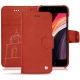 Apple iPhone SE (2020) leather case - Arange clouquié