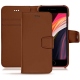 Funda de piel Apple iPhone SE (2020) - Marron PU