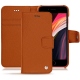 Apple iPhone SE (2020) leather case - Orange vibrant