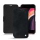 Apple iPhone SE (2020) leather case - Dark vintage ( Roughtcut - Black#5256 ) 