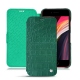 Housse cuir Apple iPhone SE (2020) - Crocodile pino
