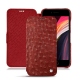 レザーケース Apple iPhone SE (2020) - Autruche ciliegia