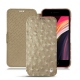 Housse cuir Apple iPhone SE (2020) - Autruche desert