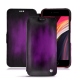 Housse cuir Apple iPhone SE (2020) - Violet Patine
