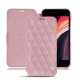 Housse cuir Apple iPhone SE (2020) - Rose - Couture ( Nappa - Pantone 2365C ) 