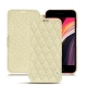 Housse cuir Apple iPhone SE (2020) - Ivoire - Couture ( Sleek P C12 - White ) 