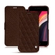 Apple iPhone SE (2020) leather case - Châtaigne - Couture ( Pantone 476C ) 
