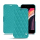 Custodia in pelle Apple iPhone SE (2020) - Bleu fluo - Couture