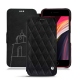 Apple iPhone SE (2020) leather case - Negre poudro - Couture