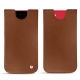 Apple iPhone SE (2020) leather pouch - Marron ( Nappa - Pantone 1615C ) 