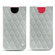 レザーケース Apple iPhone SE (2020) - Gris - Couture ( Nappa - Pantone W428C ) 