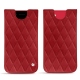 Capa em pele Apple iPhone SE (2020) - Rouge - Couture ( Nappa - Pantone 199C ) 