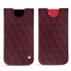 Apple iPhone SE (2020) leather pouch - Lie de vin - Couture ( Pantone 5115C ) 