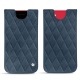 Apple iPhone SE (2020) leather pouch - Jean vintage - Couture