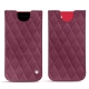 Custodia in pelle Apple iPhone SE (2020) - Prune vintage - Couture