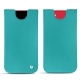Apple iPhone SE (2020) leather pouch - Bleu fluo