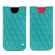 Lederschutzhülle Apple iPhone SE (2020) - Bleu fluo - Couture