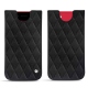 Funda de piel Apple iPhone SE (2020) - Negre poudro - Couture